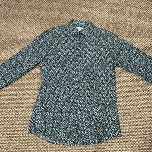 bar III slim fit stretch casual/dress button down shirt size Medium
